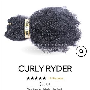 Curly Ryder sew in hair